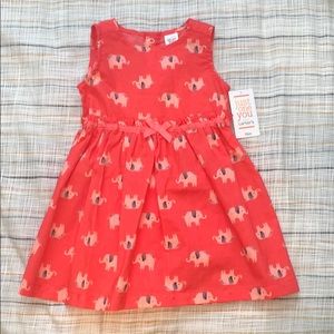 Elephant print 18 month dress